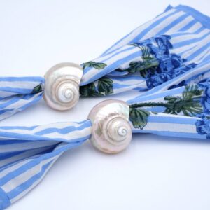 Natural Seashell Napkin Rings Set of 4
